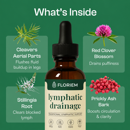 Floriem® Lymphatic Drainage Drops ,  The daily ritual your face, body, and energy have been waiting for.