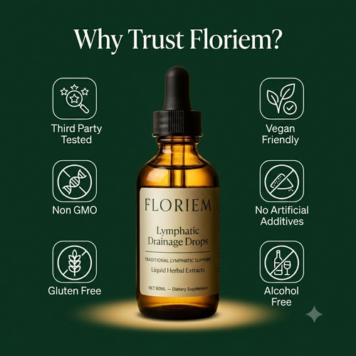 Floriem Lymphatic Drainage Drops For Daily Wellness And Whole-Body Relief